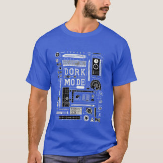 ドークモードの女の子 Tシャツ