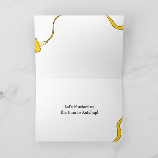 ドーグが起きてる？我々はケチャップに時間をマスタード カード (内部)