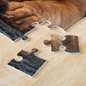 ドーグ·よくはしゃぐド·ボルドー·パピー·ドッグ ジグソーパズル (側面)