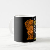 ドーグ・ド・ボルドー家族犬の贈り物 コーヒーマグカップ (正面左)