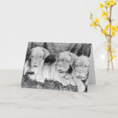 ドーグ·ド·ボルドー·グリーティング·カード カード (黄色い花)