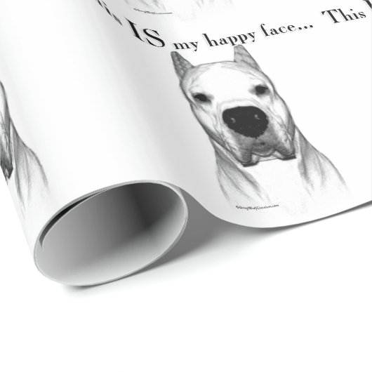 ドーゴアルゼンチーノハッピーエンド顔 ラッピングペーパー (ロールコーナー)