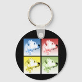 ドーゴアルゼンチーノポップ・アートのアート キーホルダー (裏面)