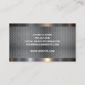 ドーザーアーム | めっき鋼材製トリム名刺 名刺 (裏面)