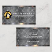 ドーザーアーム | めっき鋼材製トリム名刺 名刺 (正面/裏面)