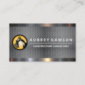 ドーザーアーム | めっき鋼材製トリム名刺 名刺 (正面)