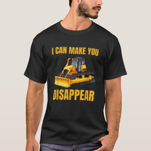 ドーザー機掘削機オペレーターギフトTシャツ Tシャツ (正面)
