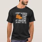 ドーザー衣装ブルドーザーのオペレーター Tシャツ (正面)