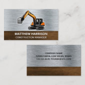 ドーザー車 |メタルウッド 名刺 (正面/裏面)