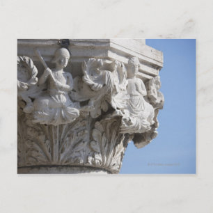 ドージェの宮殿(ヴェネツィア)イタリアの柱の詳細 ポストカード