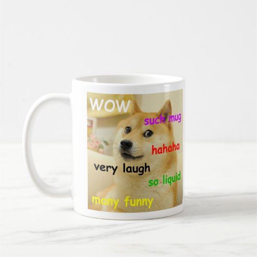 ドージェミームグラス とても面白い コーヒーマグカップ (左)