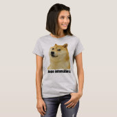 ドージェ犬がかわいさ倍増!柴犬の面白画像 #Dogright Tシャツ (正面フル)