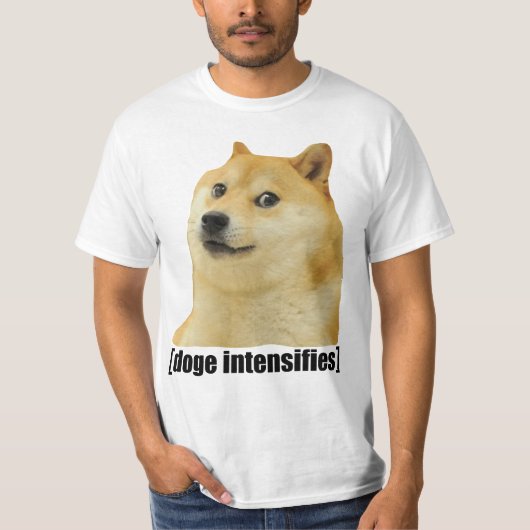 ドージェ犬がかわいさ倍増！柴犬の面白画像 #Dogright Tシャツ (正面)