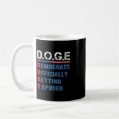 ドージェ 犬の政府効率促進局 M コーヒーマグカップ (左)