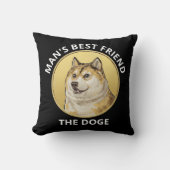 ドージコインの犬 クッション (正面)