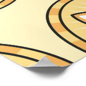 ドージコイン: 暗号通貨の背景 ポスター (角)