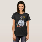 ドージコイン 暗号通貨 クリプト ドージ・トゥ・ザ・ムーン Tシャツ (正面フル)