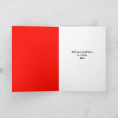 ドージドグライトドッグドッグクリスマスミームカードレッド カード (内部)