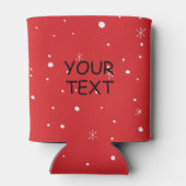 ドージドグライトドッグドッグクリスマスミームカードレッド 缶クーラー (裏面)