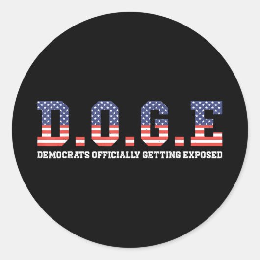 ドージミーム民主党が公式にアメリカにさらされる ラウンドシール (正面)