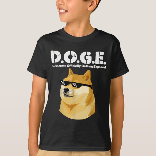 ドージミーム民主党員が公式にD.oを公開 Tシャツ (正面)