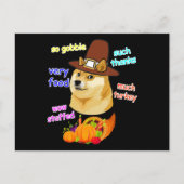 ドージメモ  子どもたちの感謝祭  シバイヌ  ドージメモ インビテーションポストカード (正面)