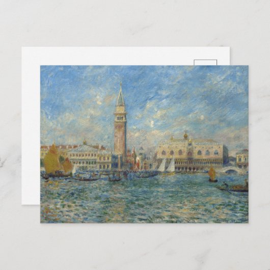 ドージュズパレス,ヴェネツィア – ピエール・オーギュストルノアール ポストカード (正面/裏面)