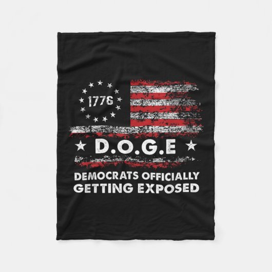 ドージ民主党が正式にトランプ20を露出する フリースブランケット (正面)