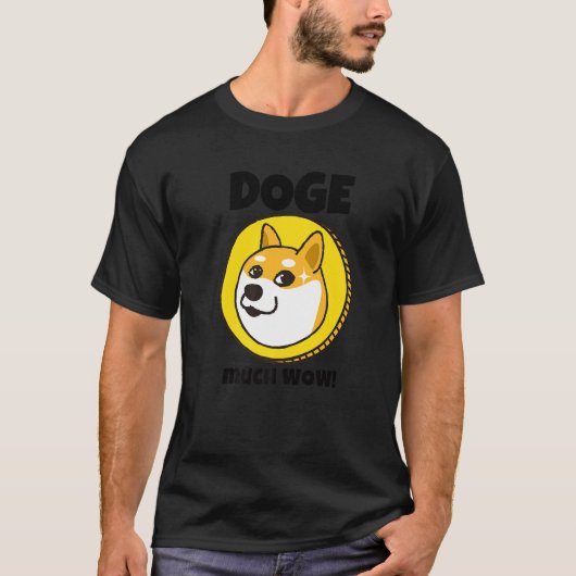 ドージ犬 多く ワオ ドージコイン シブ メメコイン 暗号通貨 Tシャツ (正面)