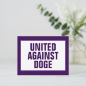 ドージ統一されたアンチに対する超党派 – ドージパープル ポストカード (スタンド正面)
