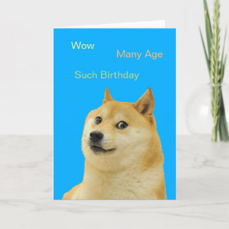 ドージ誕生日カード シーズンカード