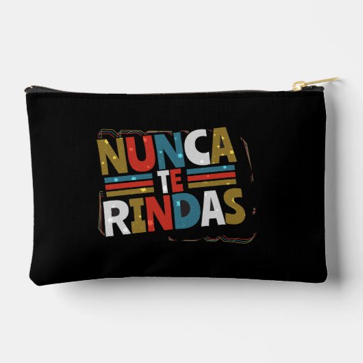 ドースペインのプ与え引用文- Nunca Te Rindas アクセサリーポーチ (裏面)