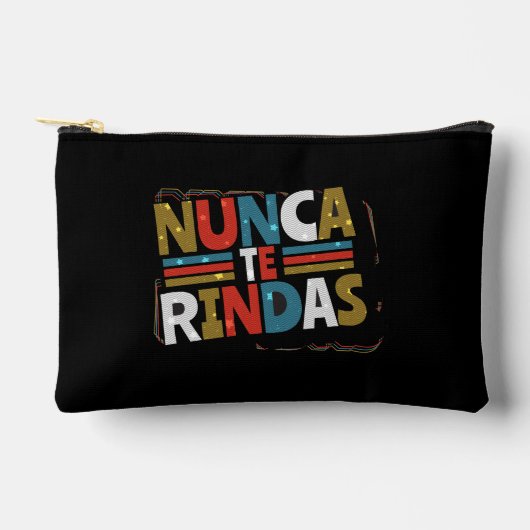ドースペインのプ与え引用文- Nunca Te Rindas アクセサリーポーチ (正面)