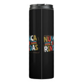 ドースペインのプ与え引用文- Nunca Te Rindas タンブラー (裏面)