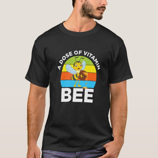 ドーズVitamin Bee Honeybee Beekeeper農地甘 Tシャツ (正面)