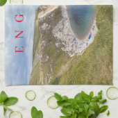 ドーセットマンオワールビーチビューティータオル キッチンタオル (折り畳み)