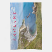 ドーセットマンオワールビーチビューティータオル キッチンタオル (縦)