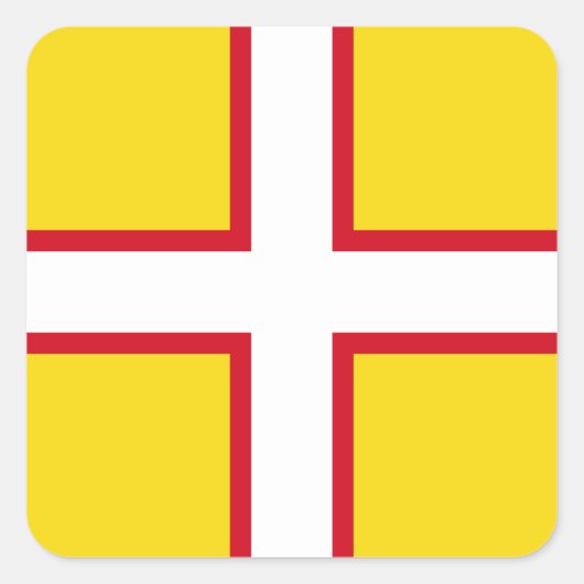 ドーセット国旗 スクエアシール (正面)