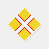 ドーセット国旗 スタンダードカクテルナプキン (角)