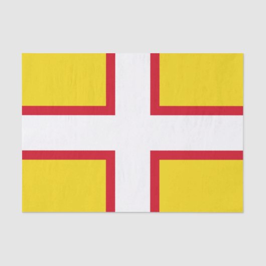ドーセット州旗（イギリス郡） 薄葉紙 (正面)