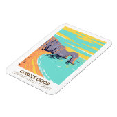 ドーセット・イングランドのジュラシック海岸のダードルドア マグネット (左側)