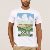 ドーセット イングランド 旅行ポスター Tシャツ (正面)