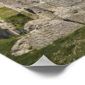 ドーセット、ワーハムの近くのコルフェ城跡。 ポスター (角)