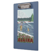 ドーソン、アラスカ-はえの漁師 クリップボード (左)