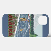 ドーソン、アラスカ-はえの漁師 Case-Mate iPhoneケース (裏面 (横))