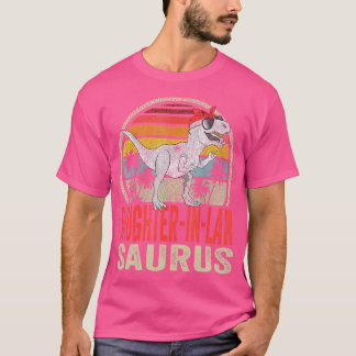 ドーターインローザウルスTレックス恐竜サウルス一家 Tシャツ