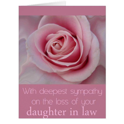 ドーターインローロス悔やみや弔慰バラカード (正面)