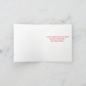 ドーターインローワおもしろいイン誕生日 カード (内部)