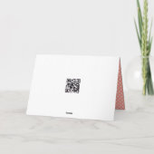 ドーターインロー水玉模様誕生日 カード (裏面)