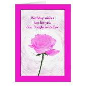 ドーターインロー誕生日ビューティフルピンクローズ (正面)
